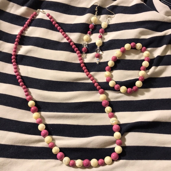 Fuchsia Turquoise, Mother of Pearl Set - Picture 4 of 8